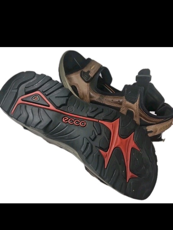 ECCO Yucatan Offroad Sandal Men Sz:11.5 Brn Leather Hike Walk Gorp Trail Y2k[7C main image 5